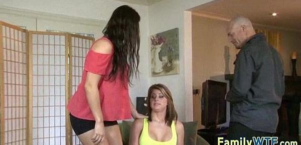  Husband and wife fuck the babysitter 351